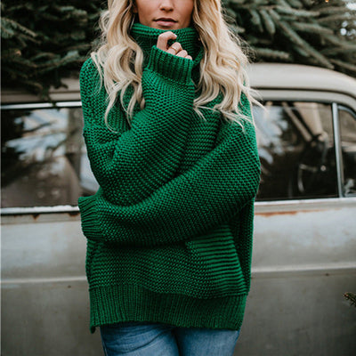 Kia - Grobstrick-Pullover mit Rollkragen