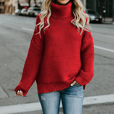 Kia - Grobstrick-Pullover mit Rollkragen
