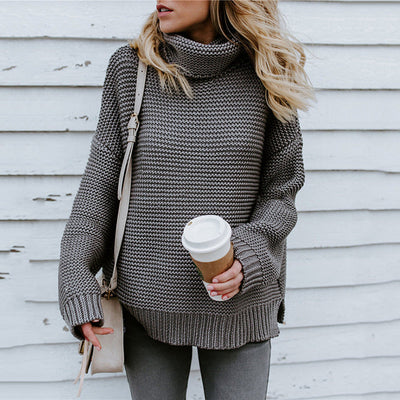 Kia - Grobstrick-Pullover mit Rollkragen