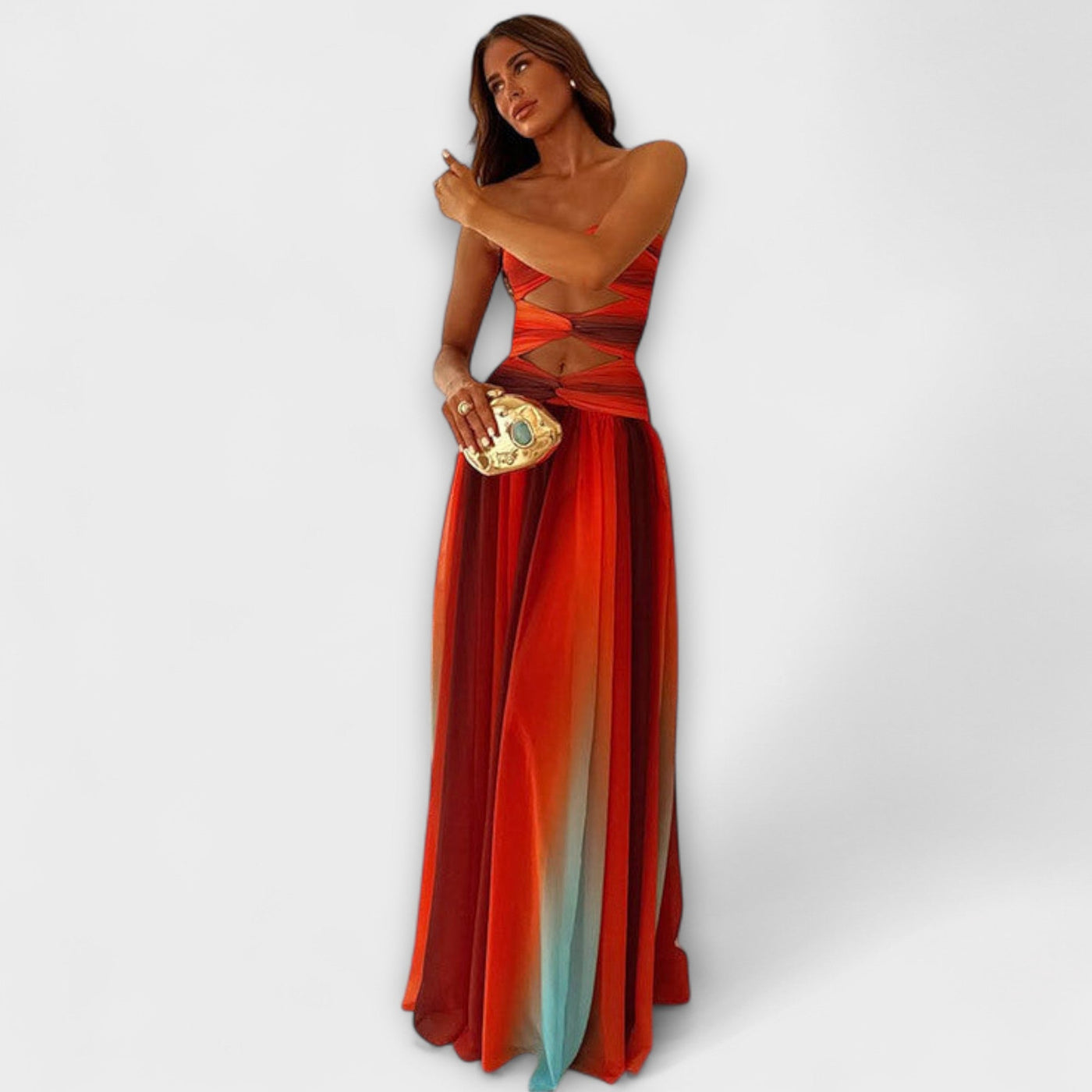 Laney - Maxikleid mit Off-Shoulder-Design