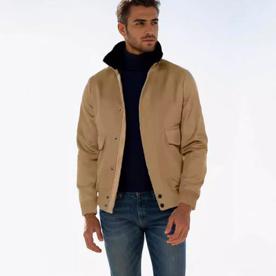 Herren stylischer Übergangsjacke mit hohem Kragen Aliams