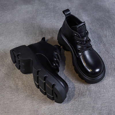 Damen Dirndl Schuhe | Schnürung Mit Breiter Sohle