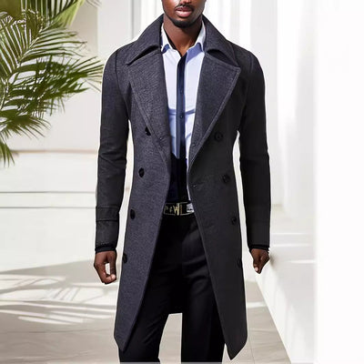 Herren doppelter Wollmantel Aliams