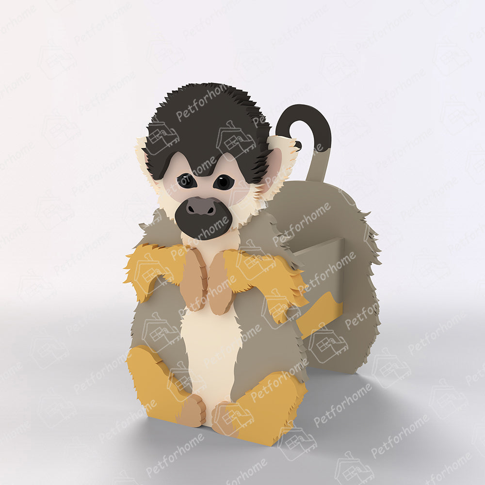 Dunkler Totenkopfaffe Pflanzgefäß