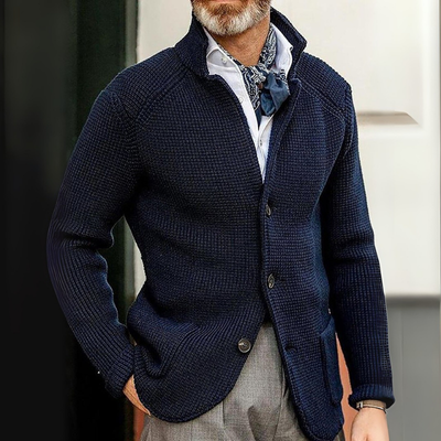 Eleganter Herren Cardigan | Strickjacke Mit Knöpfen