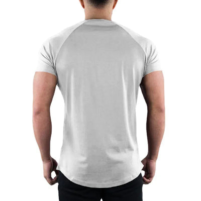 Herren Bequem Slim Fit T-Shirt | Rundhals
