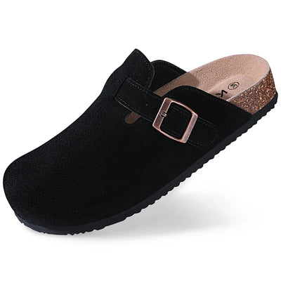 Unisex Klassisch Gürtel Detail Flache Clogs | Sommer