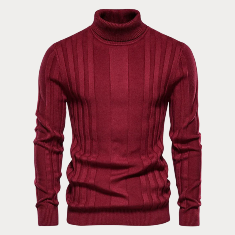Herren Strickrollkragenpullover