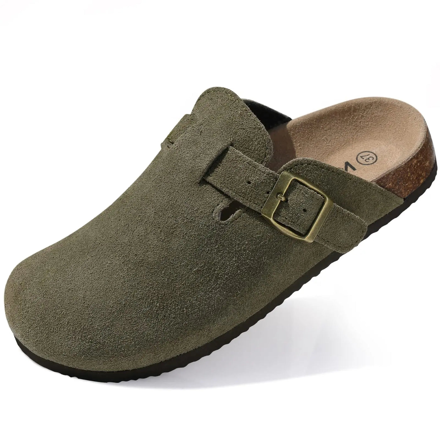 Unisex Klassisch Gürtel Detail Flache Clogs | Sommer