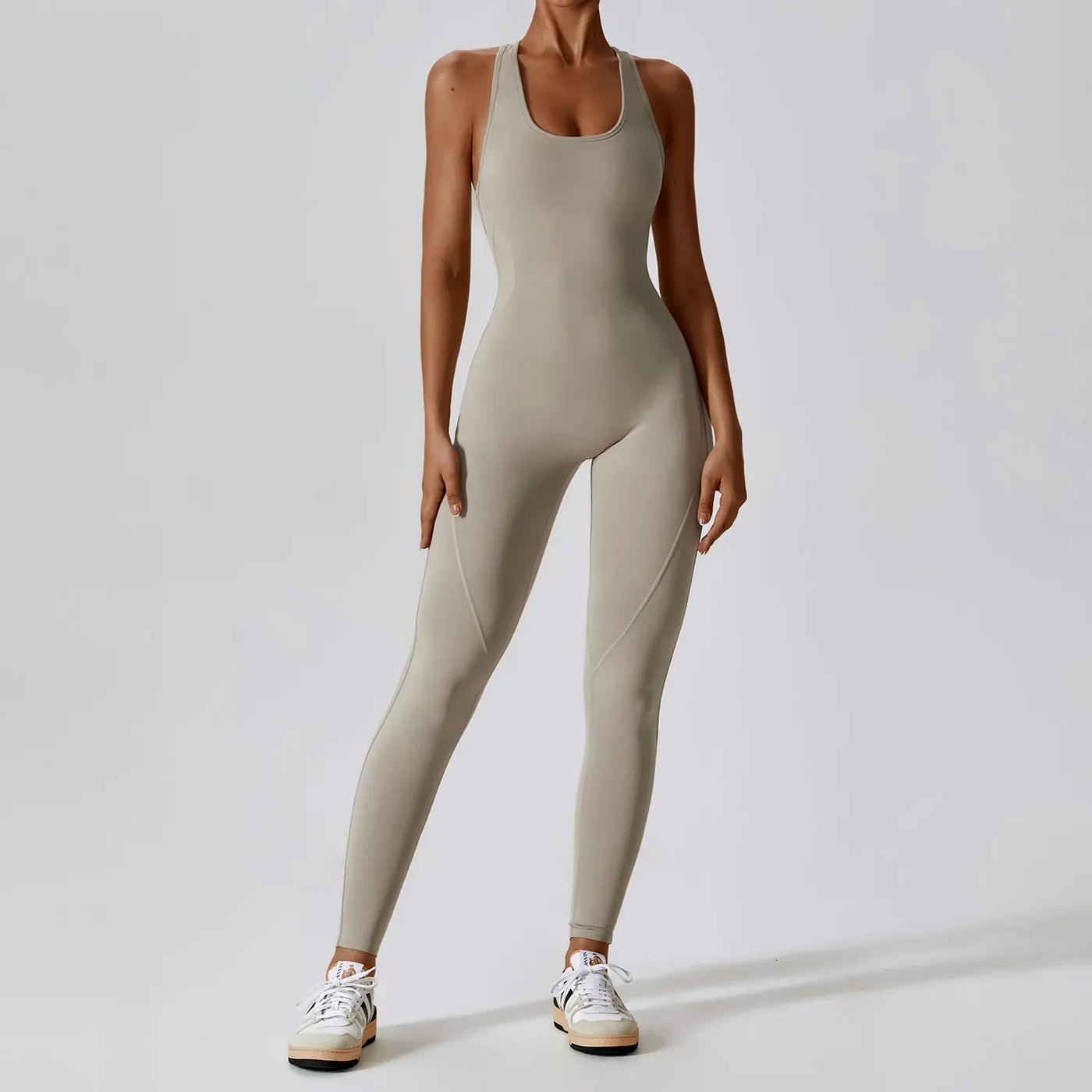 Solider Yoga-Jumpsuit für Damen – Einteilige Activewear für Yoga & Pilates