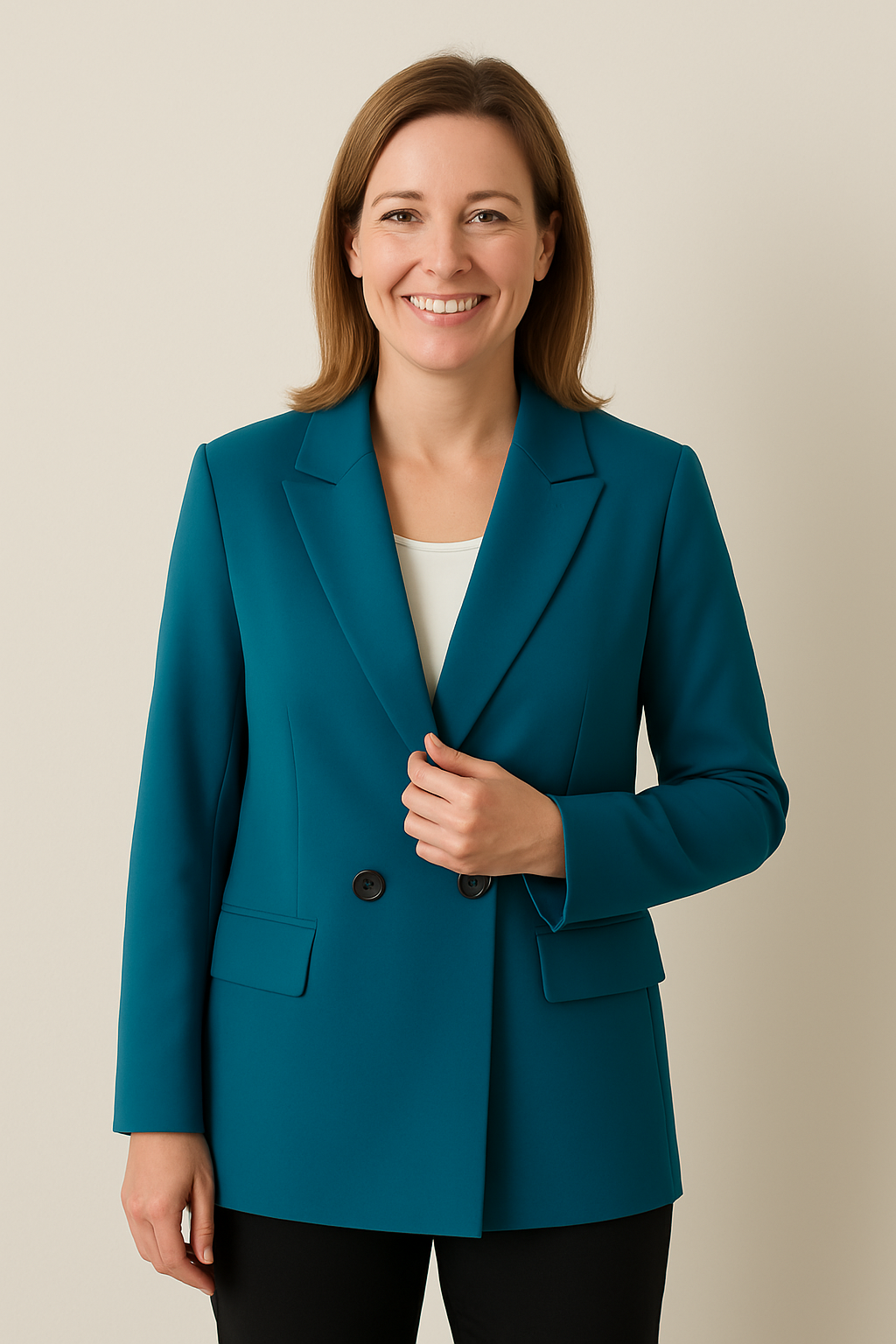 Moderner Knopfleisten Blazer