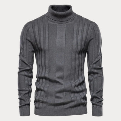 Herren Strickrollkragenpullover