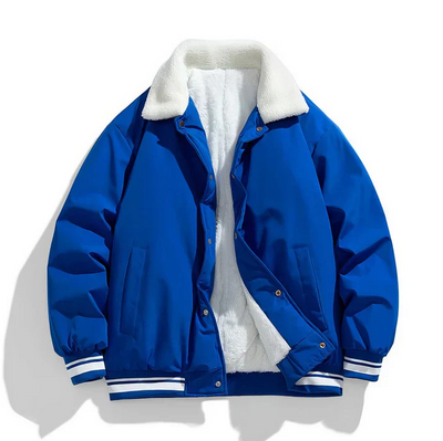 Heiko - Warme winterjacke für herren mit sherpa-kragen