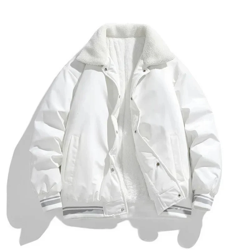 Heiko - Warme winterjacke für herren mit sherpa-kragen