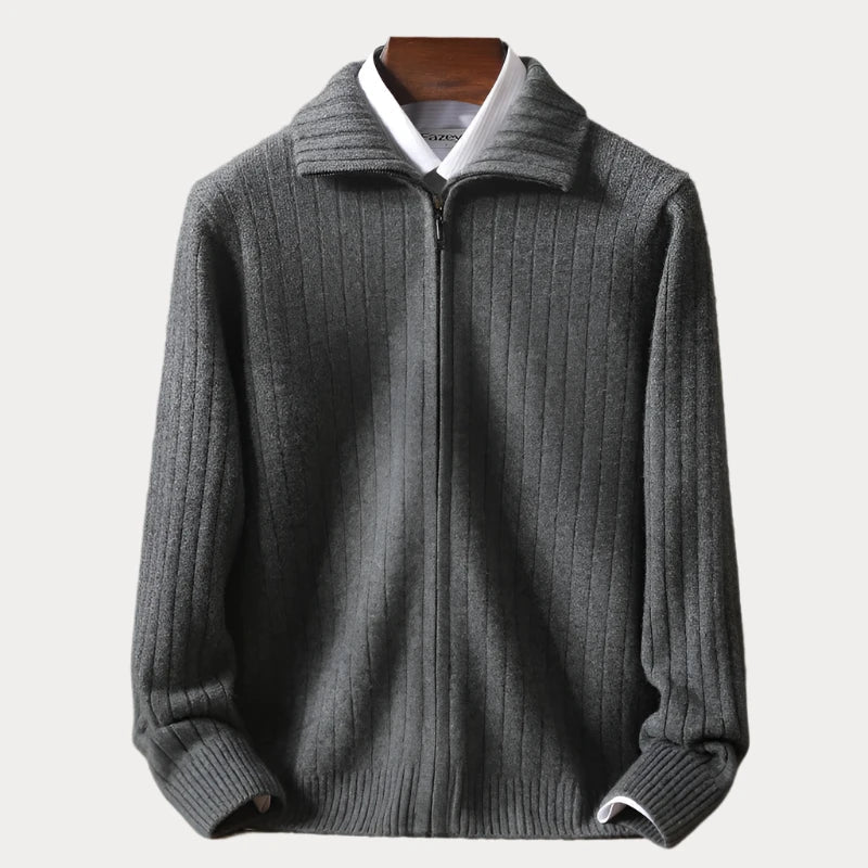 Strickjacke mit Reißverschluss für Herren