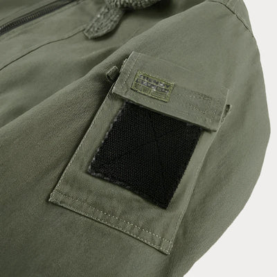 Übergroße Herrenjacke mit Fronttaschen