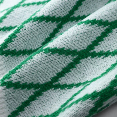 Amely - Gemusterter Pullover mit Ballonärmeln