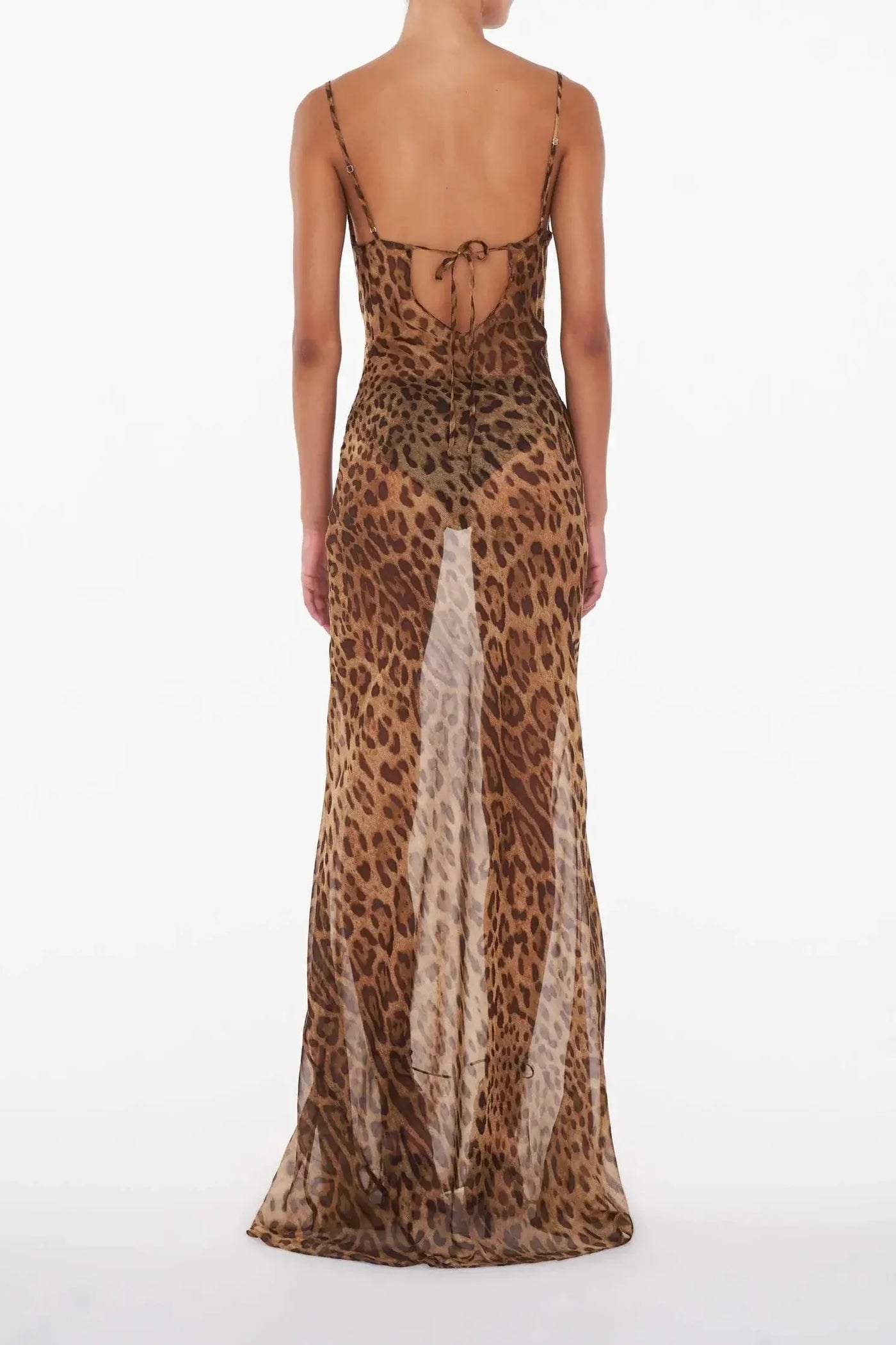 Theresia | Durchsehen Leopard-Maxikleid – Wild & Verführerisch