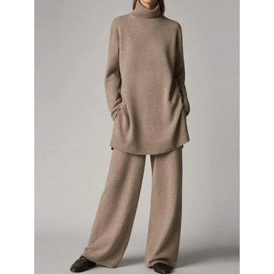 Zweiteiliges Oberteil Und Hosen Set Für Damen In Übergröße | Winter
