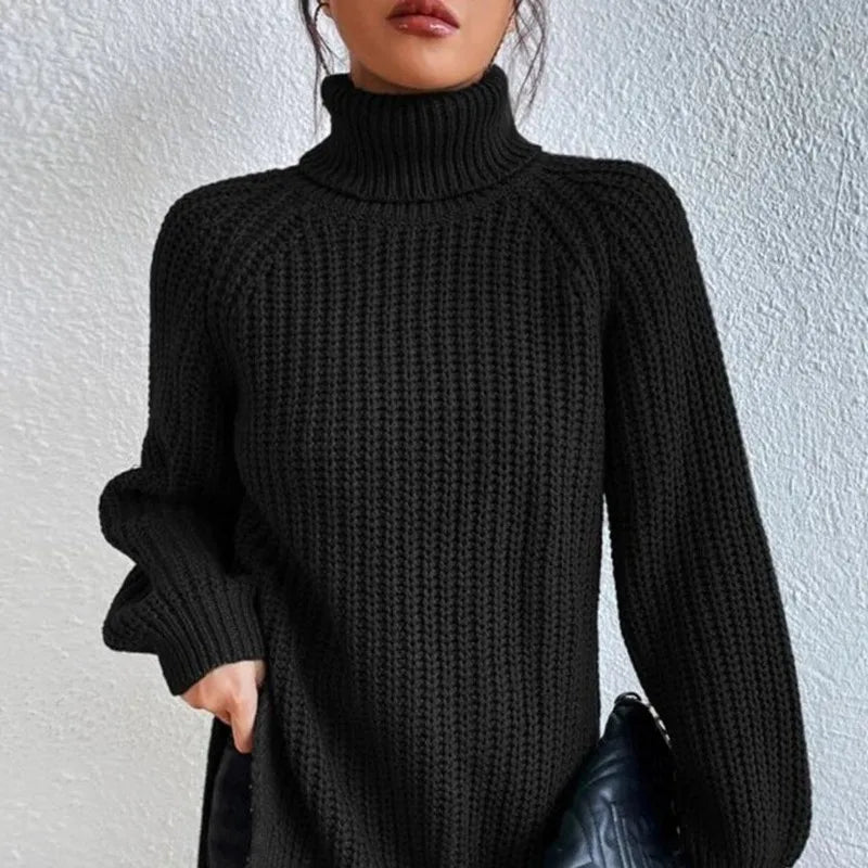 Estela - Grobstrick-Rollkragenpullover