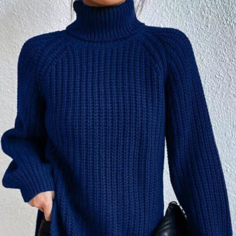 Estela - Grobstrick-Rollkragenpullover
