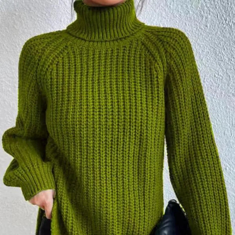 Estela - Grobstrick-Rollkragenpullover