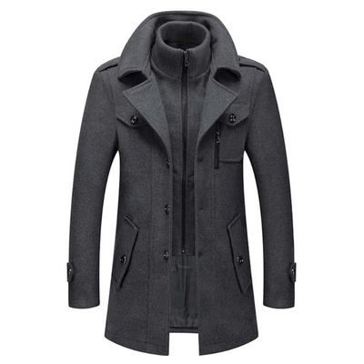 Zweiteilige Herren-Winterjacke mit isolierender Innenjacke – wasserabweisend, stylisch und warm