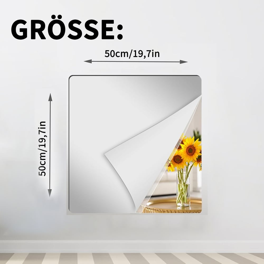 GlanzSicher™ Unzerbrechliche Spiegel-Lösung