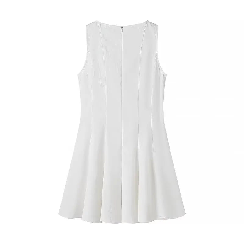 Imana - Schmeichelndes Minikleid mit quadratischem Ausschnitt
