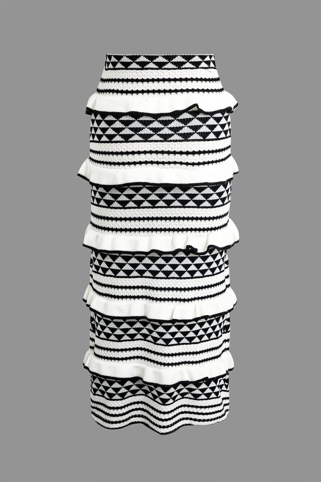 Sandy | Strick-Zweiteiler mit Häkel-Bikini & Rüschenrock