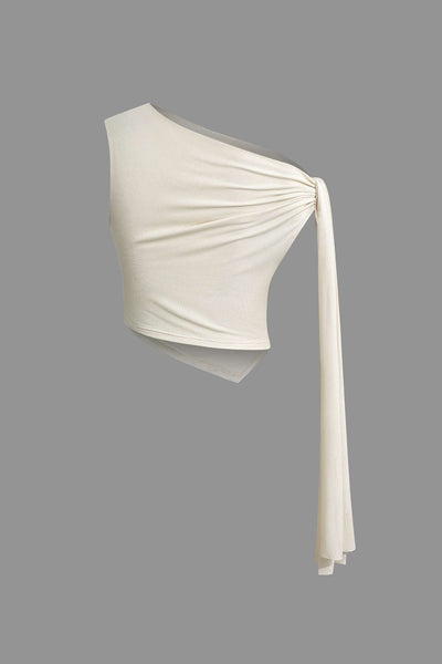 Eveline | Elegantes Zweiteiler-Set mit One-Shoulder-Top & Wickelrock