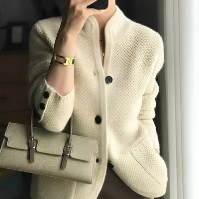 Damen Strick Langarm Cardigan | Warm