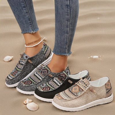 Damen Vintage Geometrische Schuhe