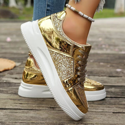 GlamStep™ – Elegante Damen Sneaker mit funkelnden Pailletten