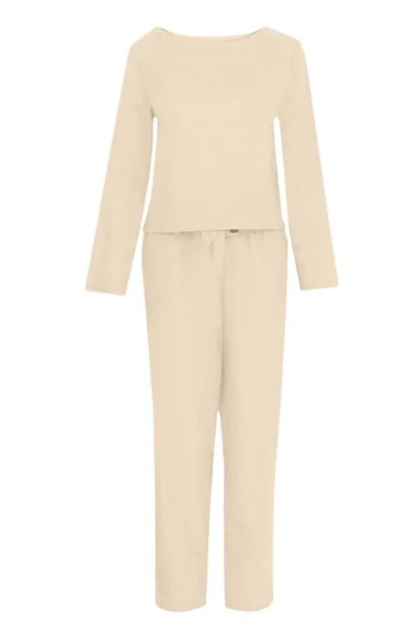 Damen Zweiteiler Set mit Rundhalsausschnitt