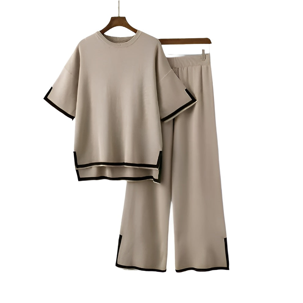 Dehnbares Oberteil und Hosen Set