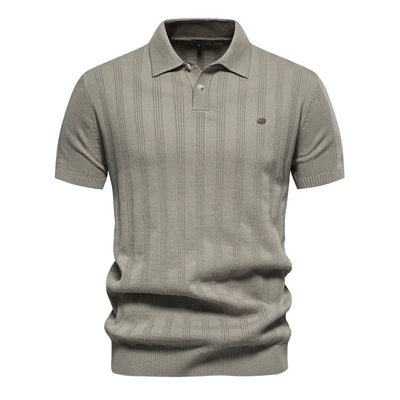 Benles | Stylish Stripe Poloshirt Gestrickt