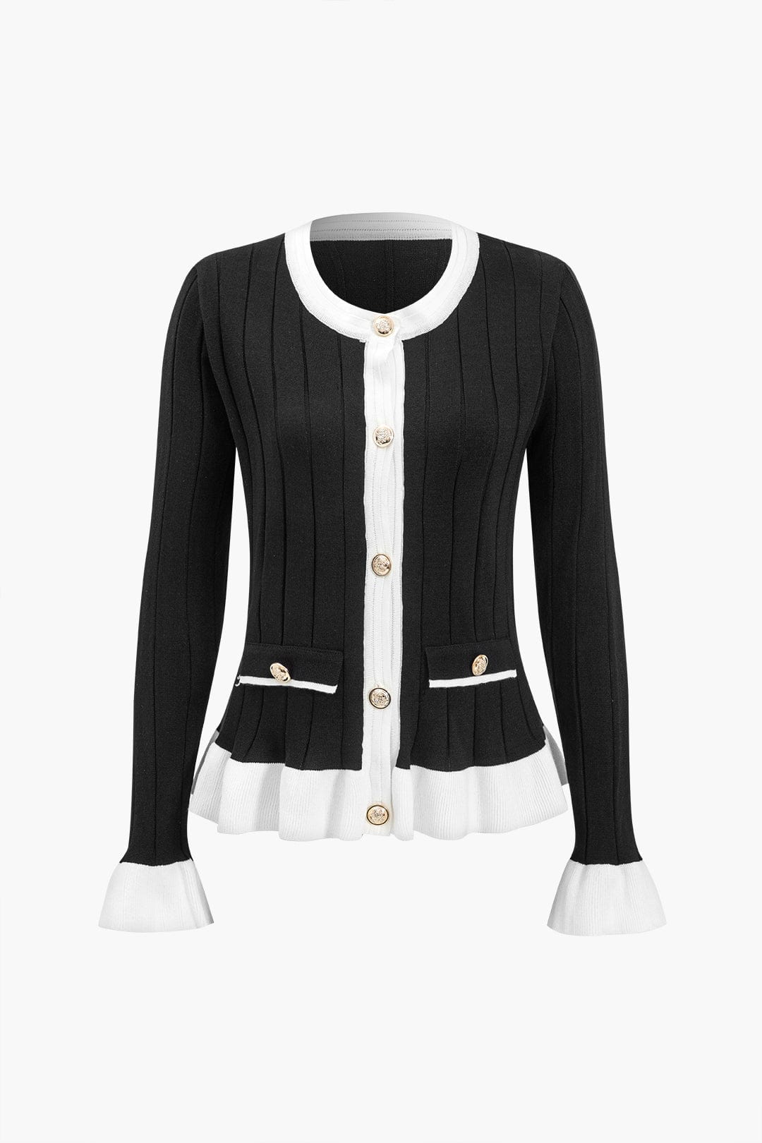 Liliana | Elegantes Zweiteiler-Set mit Strickjacke & Wide-Leg-Hose