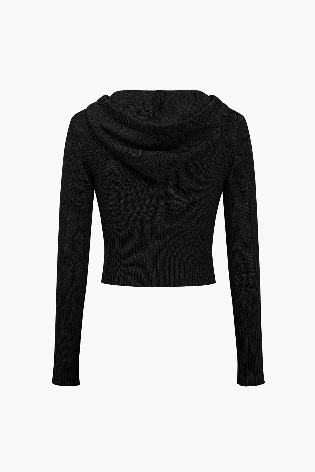 Ava | Strick-Set mit Kapuzenjacke & Schlaghose