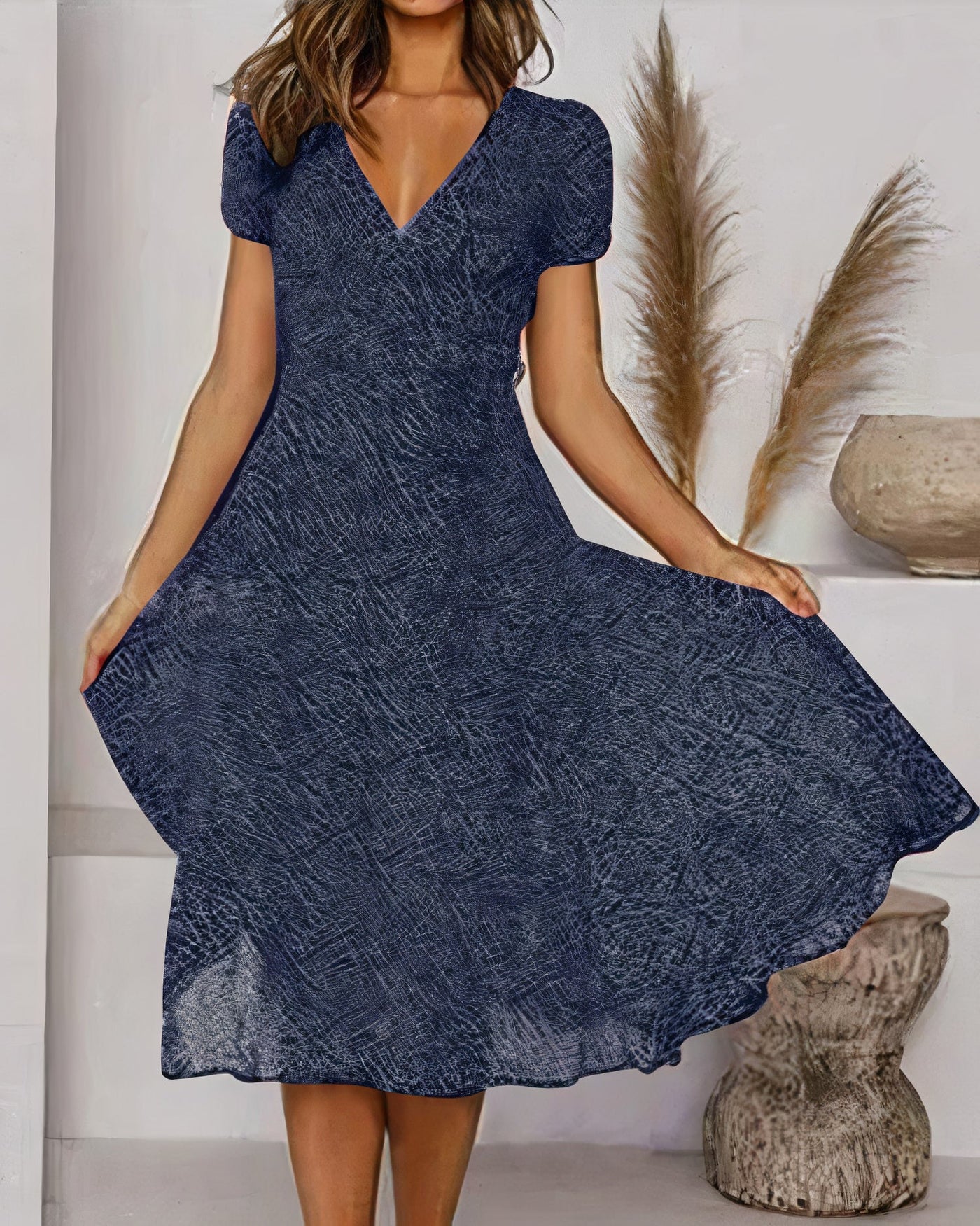 Geblümtes Chiffonkleid für den Sommer - Valentina