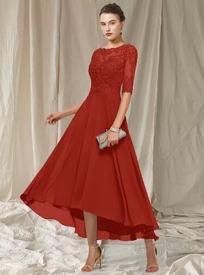 Raffiniertes A-Linien Abendkleid