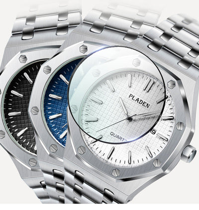 Edelstahl Achteck Armbanduhr Nr. 361