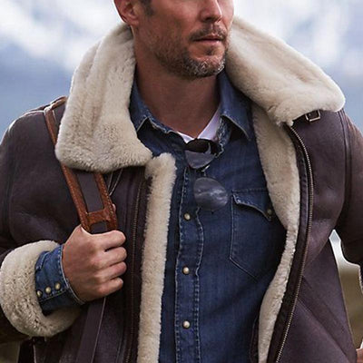 Herren Reißverschlussjacke mit Revers