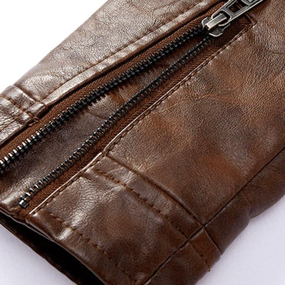 Vintage-Herrenjacke mit Reißverschlusstaschen