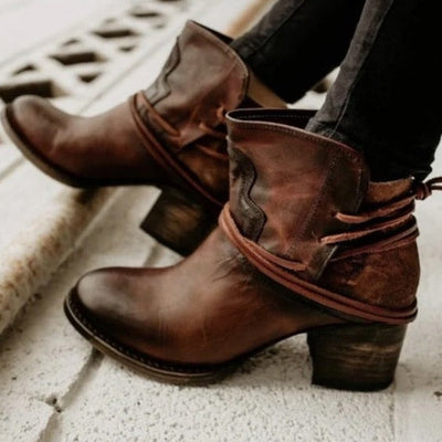 Neue Stiefel Frauen Leder Schuhe