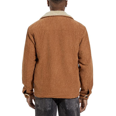 Herren-Knopfjacke mit Reverskragen