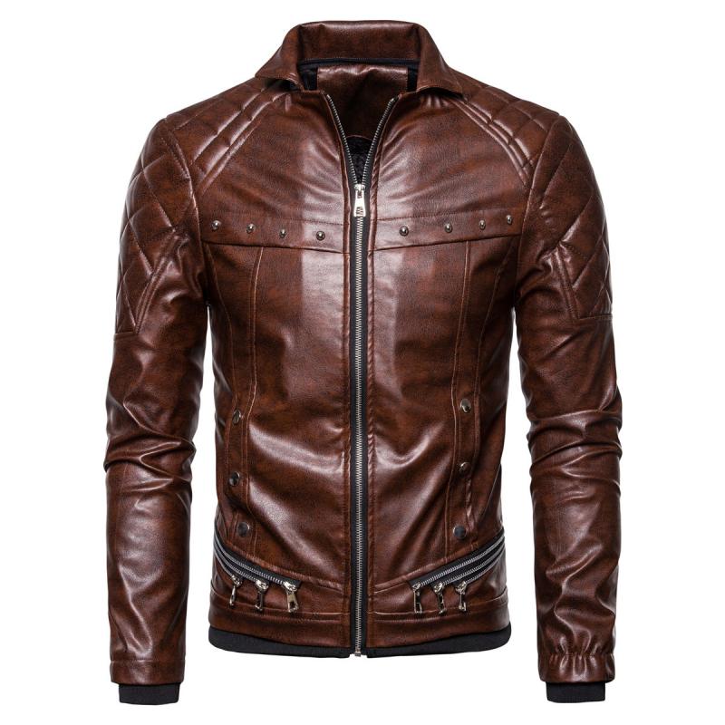 Herren Vintage-Jacke mit abnehmbarem Kragen