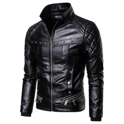 Herren Vintage-Jacke mit abnehmbarem Kragen