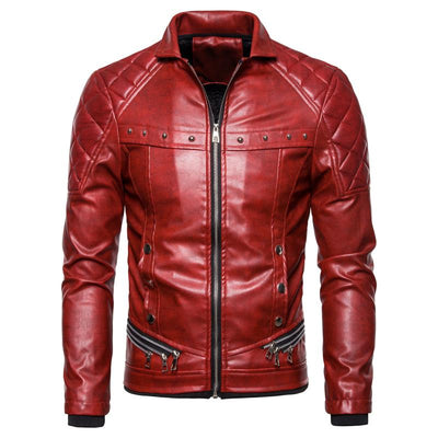 Herren Vintage-Jacke mit abnehmbarem Kragen