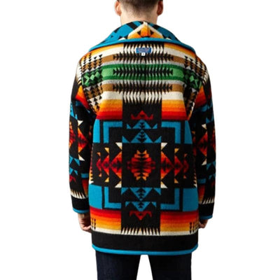 Herren-Jacke mit geometrischem Muster